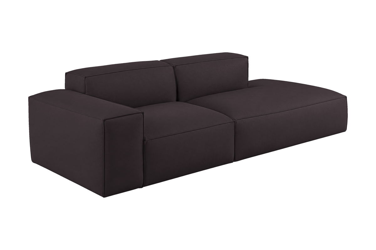 Elo Right Chaise Sofa in Dante Charcoal