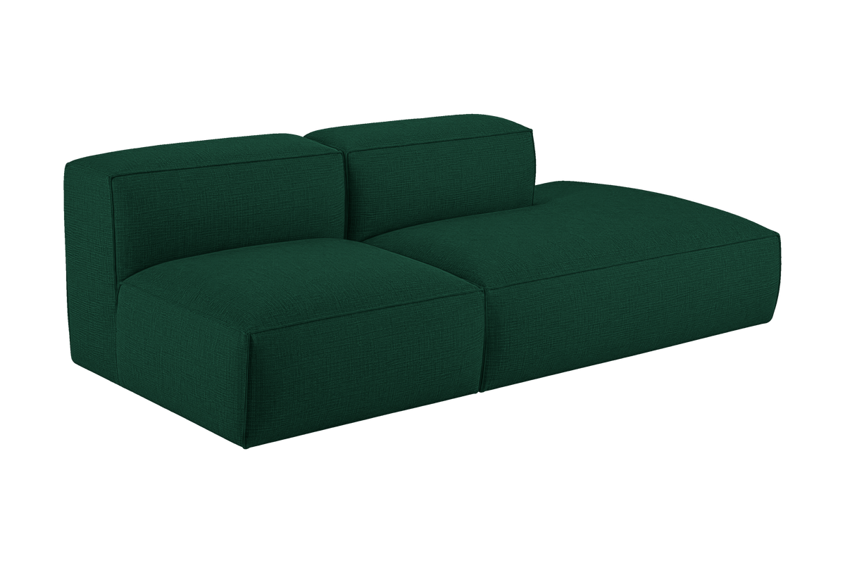 Elo Right Open Chaise Sofa in Roni Frog
