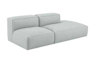 Elo Right Open Chaise Sofa in Fresco Meteor