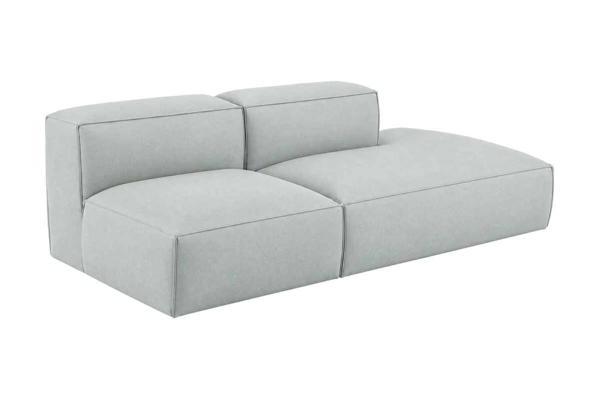 Elo Right Open Chaise Sofa in Fresco Meteor