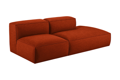 Elo Right Open Chaise Sofa in Roni Poppy