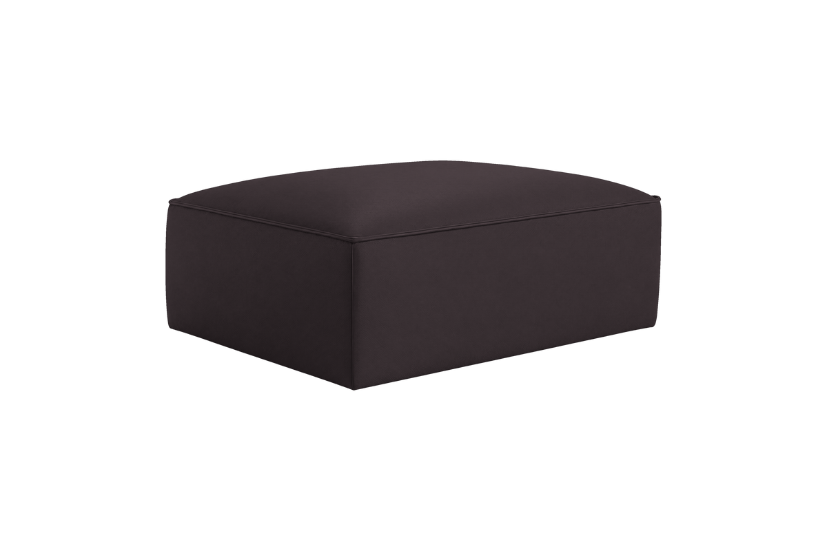 Fred Footstool in Dante Charcoal