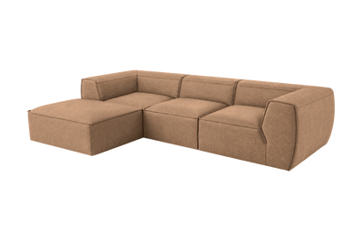 Fred Large Left Chaise in Roni Biscotti