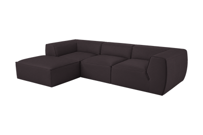Fred Large Left Chaise in Dante Charcoal