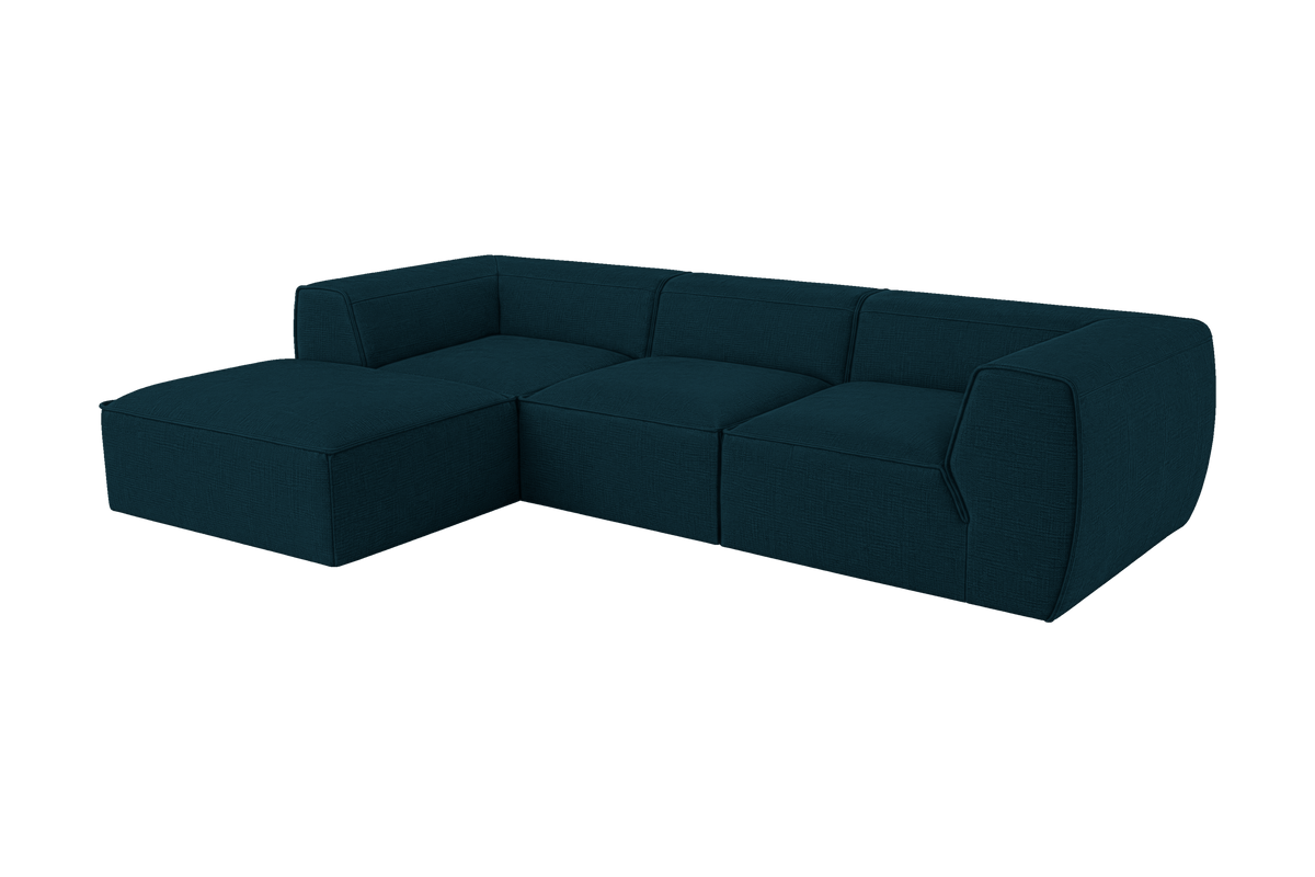 Fred Large Left Chaise in Roni Deep Lake