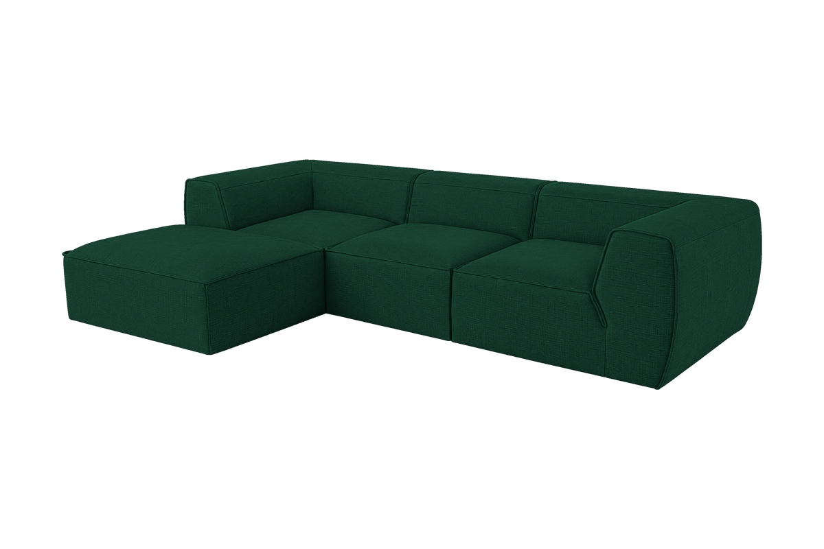 Fred Large Left Chaise in Roni Frog