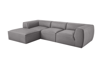 Fred Large Left Chaise in Dante Meteor
