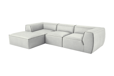 Fred Large Left Chaise in Felix Milky