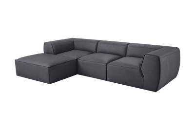 Fred Large Left Chaise in Dante Shark