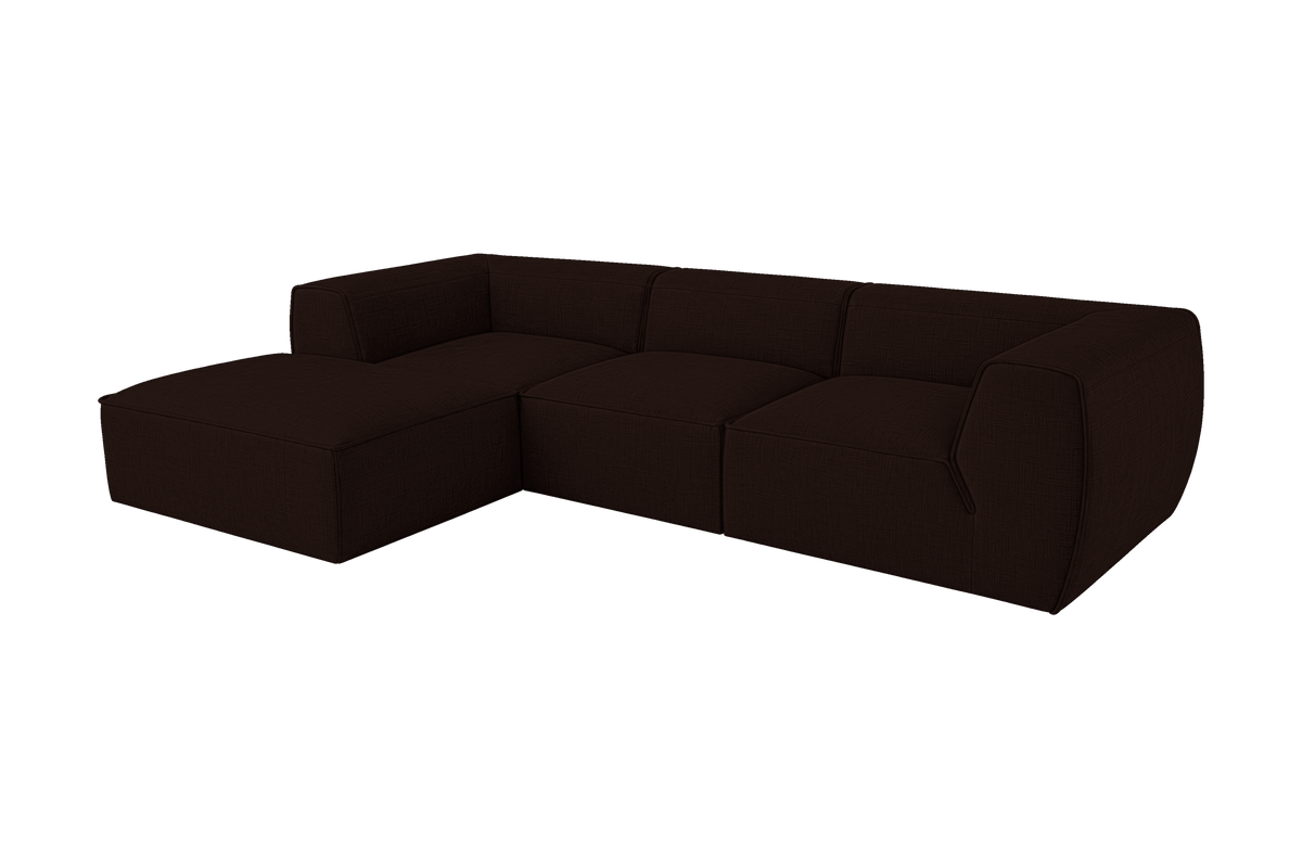 Fred Large Left Chaise in Mosquito Terra
