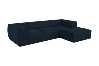 Fred Large Right Chaise in Dante Aqua