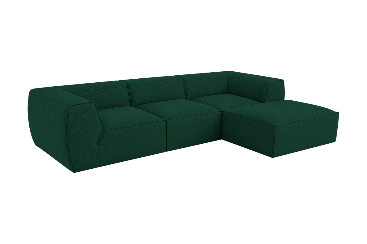 Fred Large Right Chaise in Roni Frog