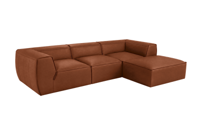 Fred Large Right Chaise in Dante Hazel