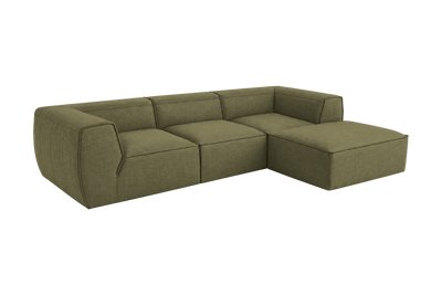Fred Large Right Chaise in Mosquito Sycamore
