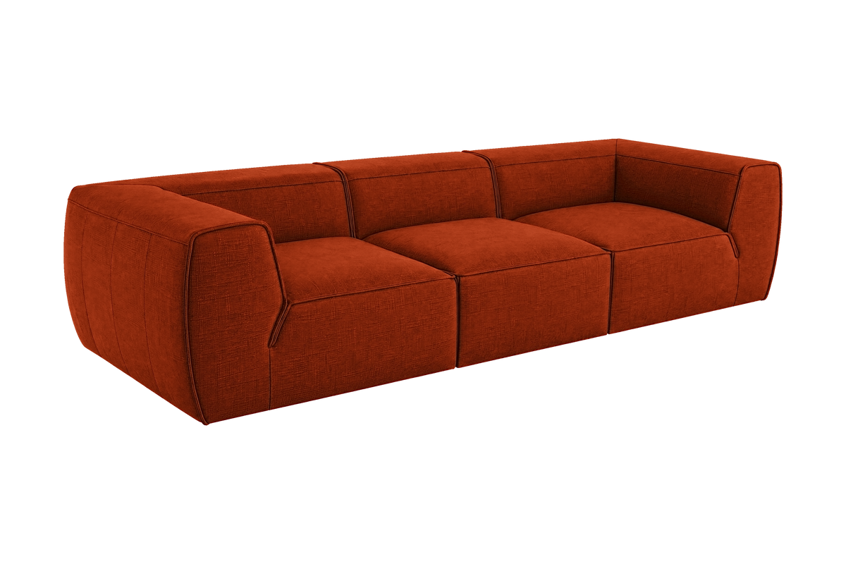Fred Large Sofa in Roni Poppy
