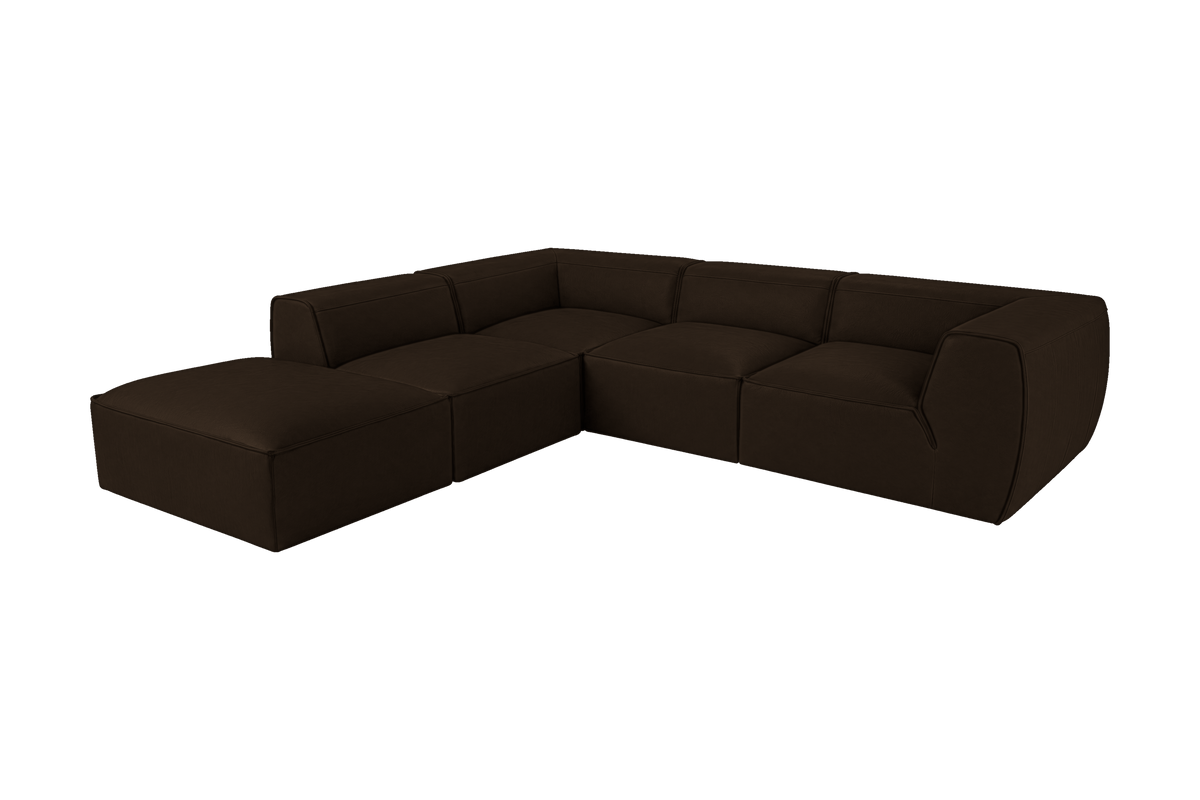 Fred Left Bumper Sectional in Marfa Charcoal