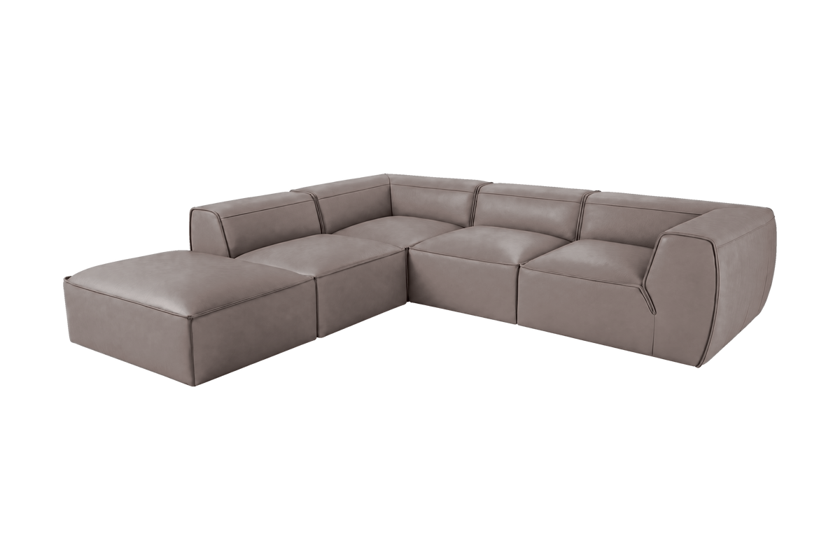 Fred Left Bumper Sectional in Dante Cos