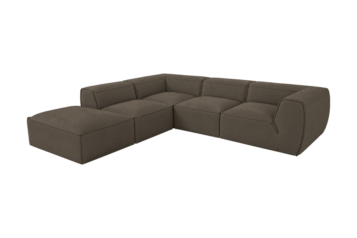 Fred Left Bumper Sectional in Fresco Cos
