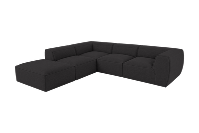 Fred Left Bumper Sectional in Roni Ember