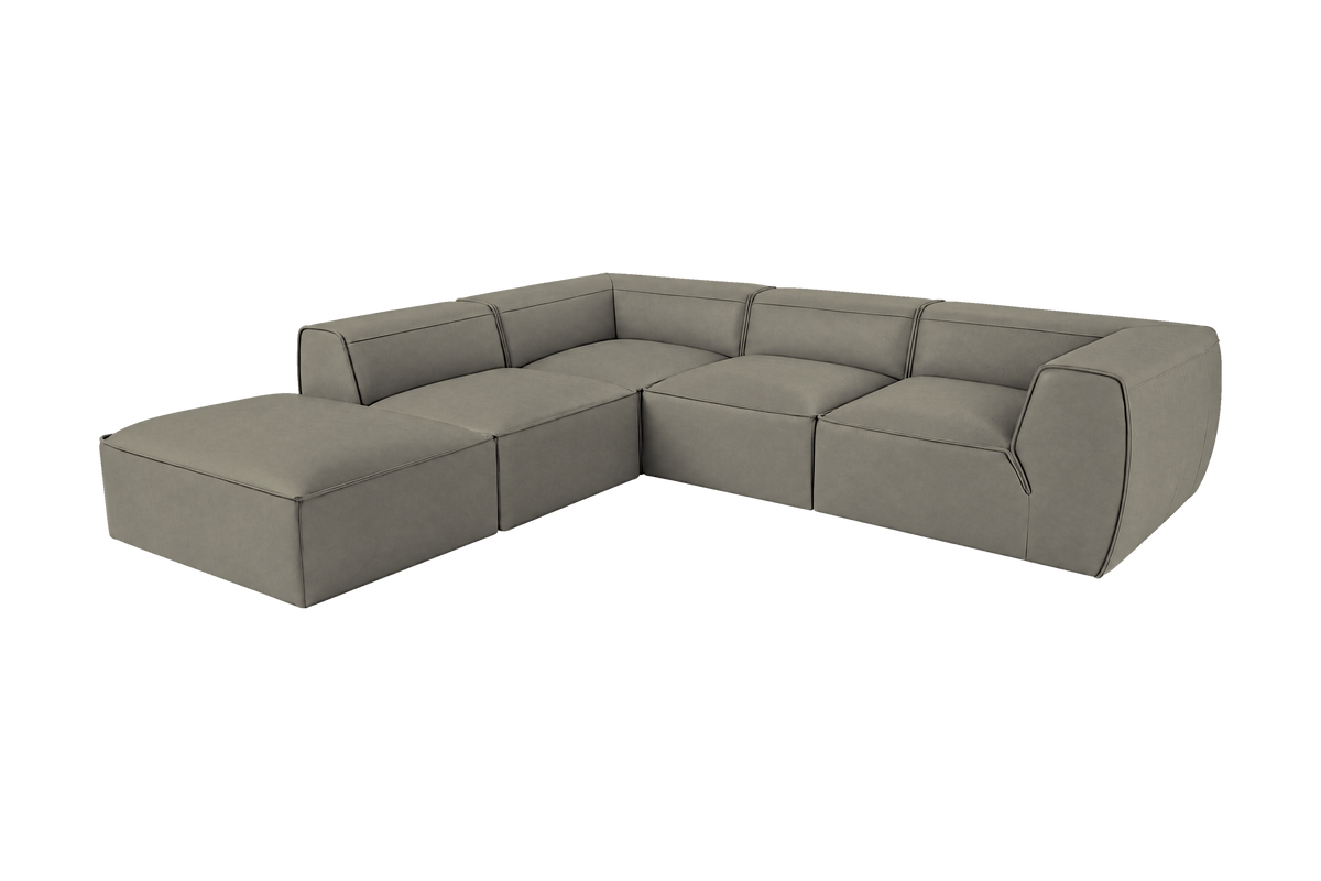 Fred Left Bumper Sectional in Felix Glace