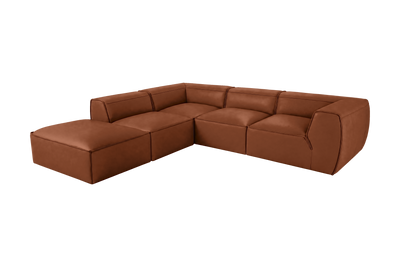 Fred Left Bumper Sectional in Dante Hazel