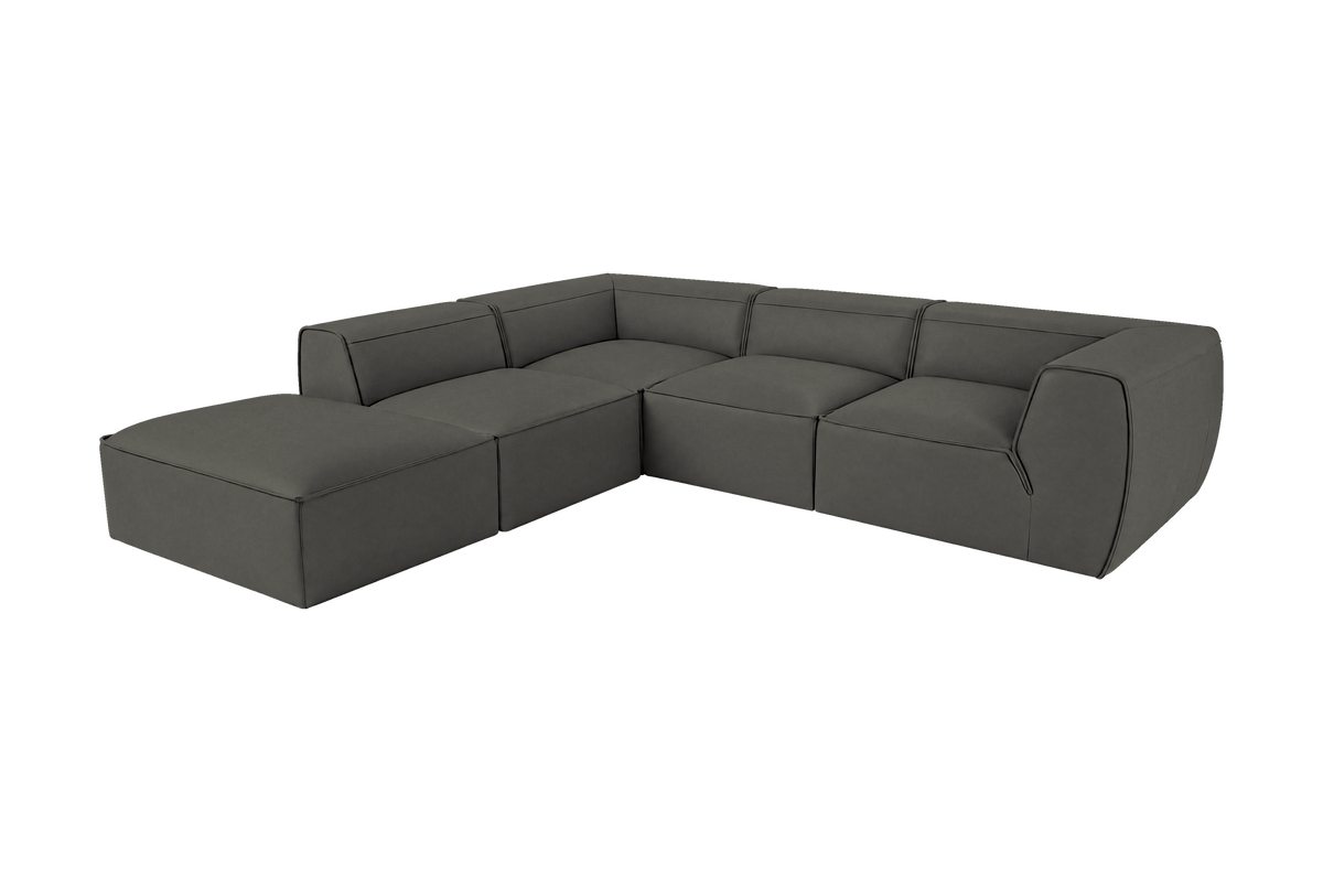 Fred Left Bumper Sectional in Felix Lola