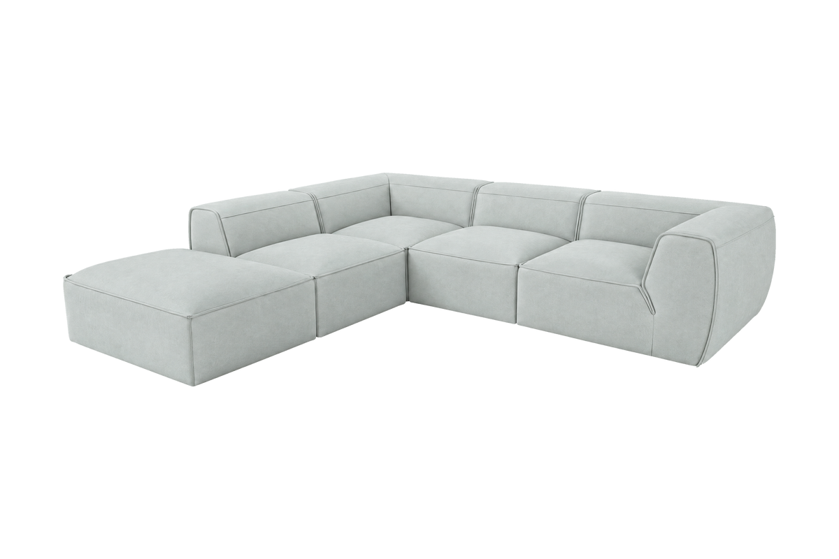 Fred Left Bumper Sectional in Fresco Meteor