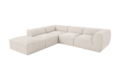 Fred Left Bumper Sectional in Fresco Milky