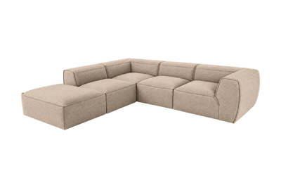Fred Left Bumper Sectional in Roni Pine Nut