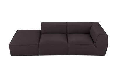 Fred Left Chaise Sofa in Dante Charcoal