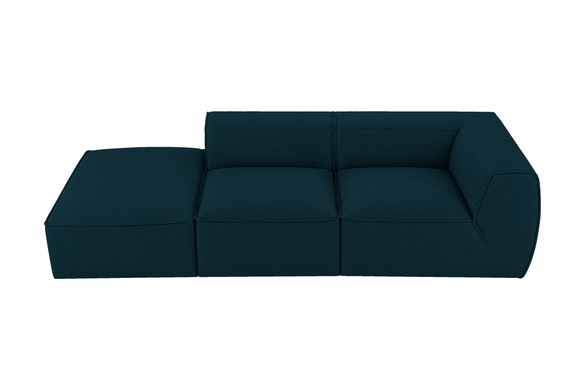 Fred Left Chaise Sofa in Roni Deep Lake