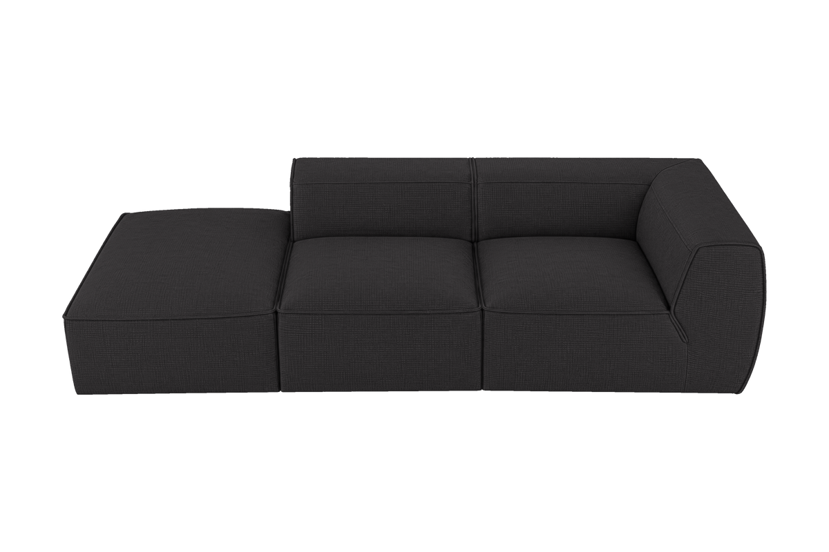 Fred Left Chaise Sofa in Roni Ember
