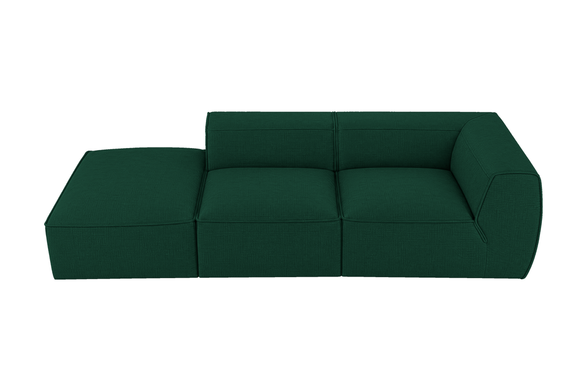 Fred Left Chaise Sofa in Roni Frog