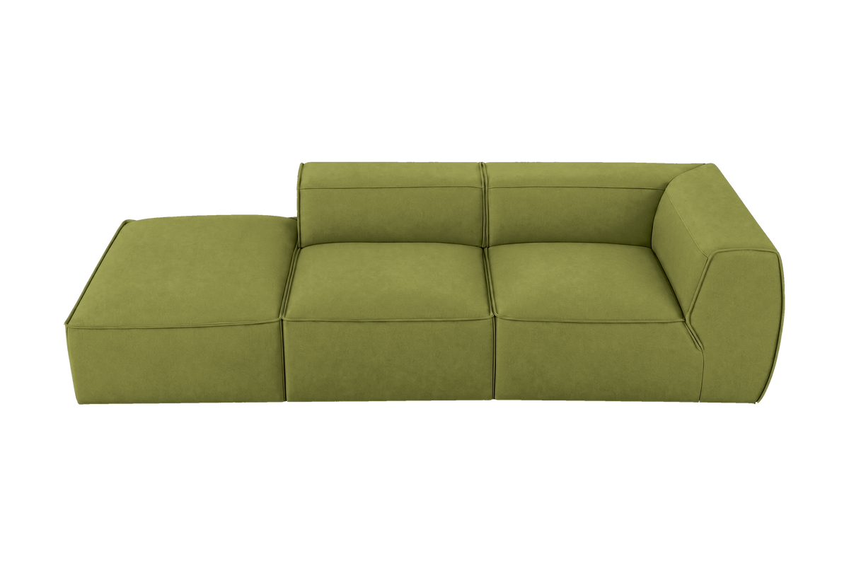 Fred Left Chaise Sofa in Fresco Key Lime