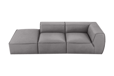 Fred Left Chaise Sofa in Dante Meteor