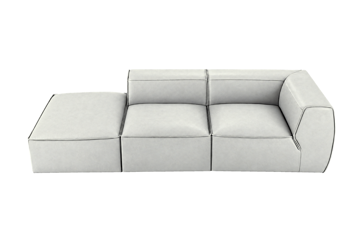 Fred Left Chaise Sofa in Felix Milky