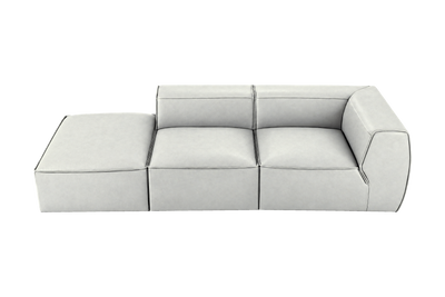 Fred Left Chaise Sofa in Felix Milky