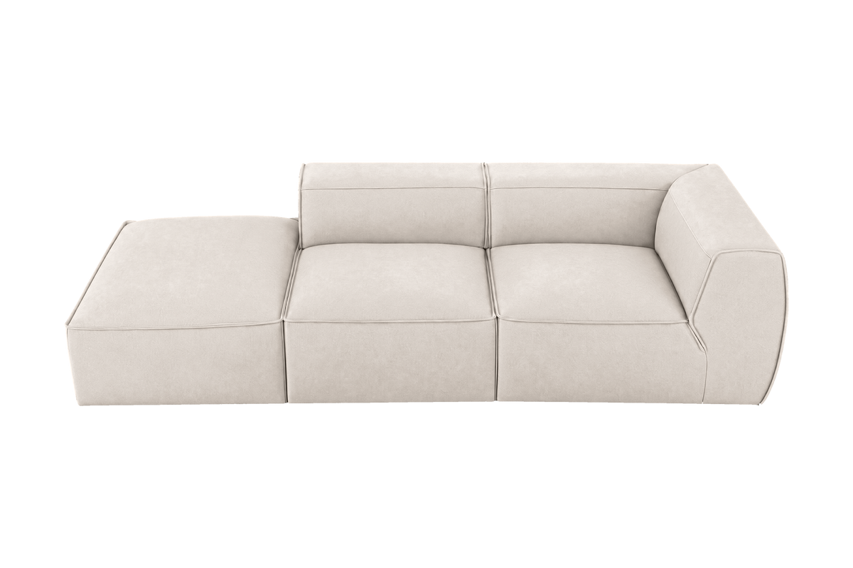 Fred Left Chaise Sofa in Fresco Milky