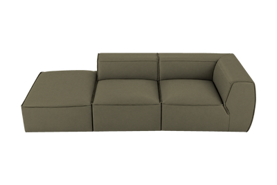 Fred Left Chaise Sofa in Felix Olive