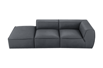 Fred Left Chaise Sofa in Dante Shark