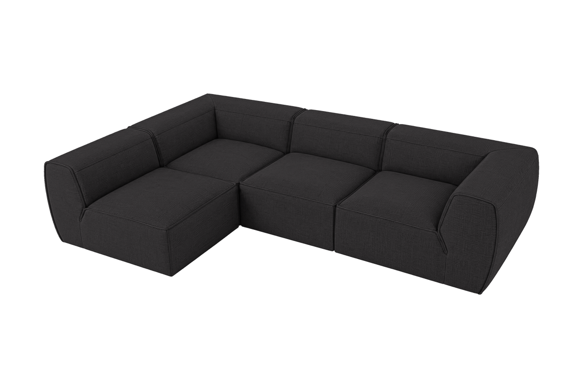 Fred Left Open Sectional in Roni Ember