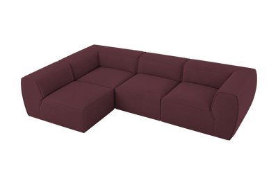 Fred Left Open Sectional in Fresco Figaro
