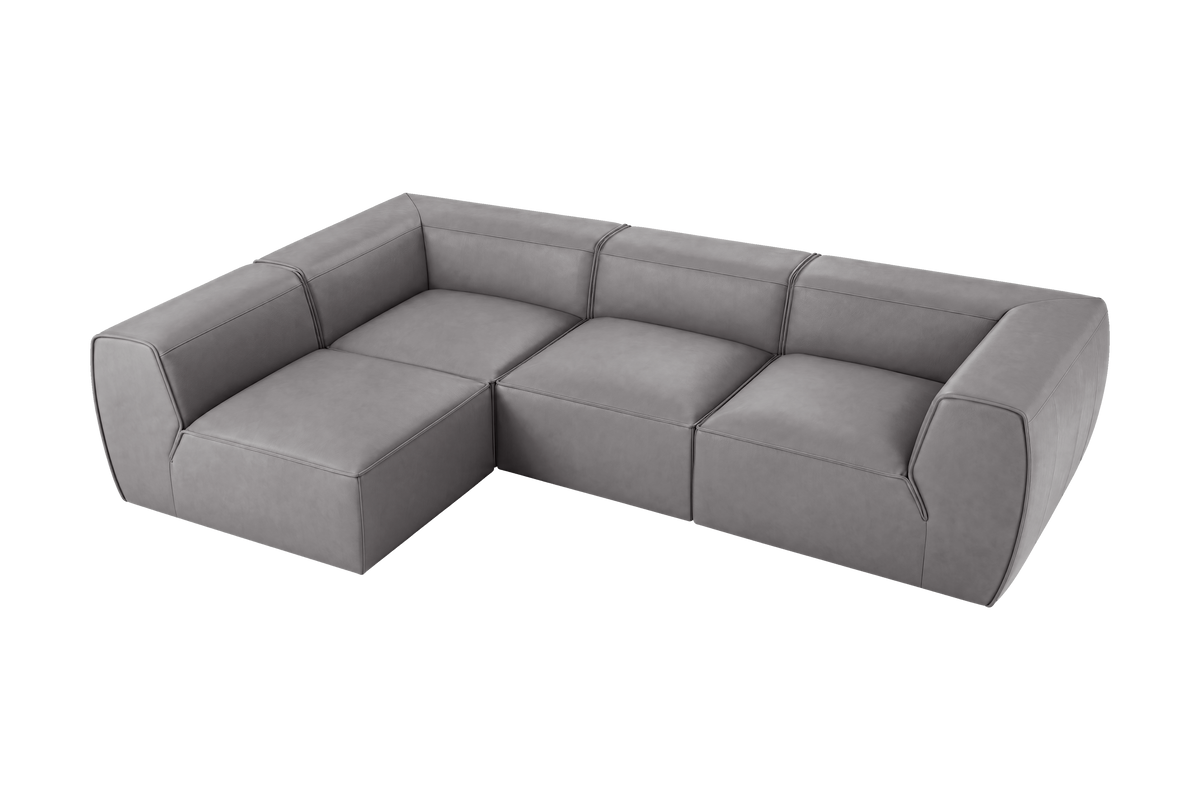 Fred Left Open Sectional in Marfa Meteor