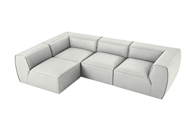 Fred Left Open Sectional in Felix Milky