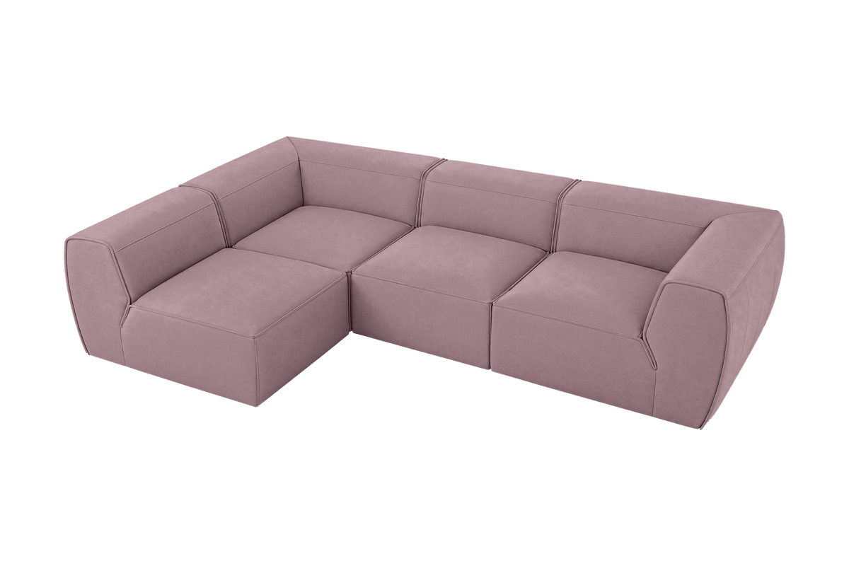 Fred Left Open Sectional in Fresco Saint-Tropez