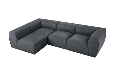 Fred Left Open Sectional in Dante Shark