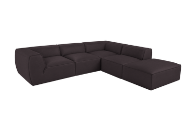 Fred Right Bumper Sectional in Dante Charcoal