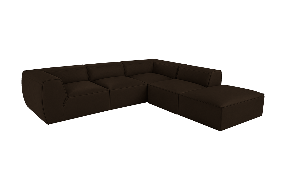 Fred Right Bumper Sectional in Marfa Charcoal
