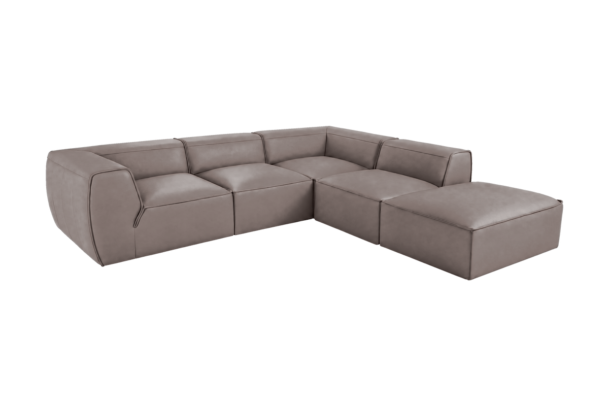 Fred Right Bumper Sectional in Dante Cos