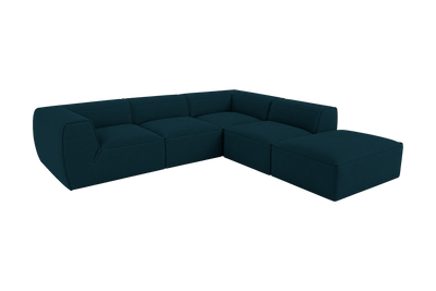 Fred Right Bumper Sectional in Roni Deep Lake